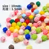Contas Acrílicas Coloridas de Abóbora, Balas de Gelatina, Contas Soltas, Material para Corrente de Celular, Chaveiro, Joias para Pendurar no Carro, Acessórios