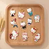 Venta Caliente Transfronteriza Dibujos Animados Sanrio Gato Kt Esmalte Aleación Colgante Joyería Collar Accesorio Componentes para Joyería DIY