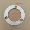 Tubo Redondo de Aço Inoxidável Espessado Placa de Flange Fixa Coluna de Corrimão de Guarda-Corpo de Escada Base de Pé Fixa com Placa Inferior Redonda