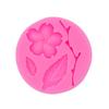 Molde de silicona con forma de girasol, rosa y flor de durazno para tartas, molde para chocolate y azúcar, arcilla con pegamento.