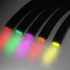 Fibra Óptica Luminiscente de Extremo Guía de Luz Tira de Fibra Óptica Transparente Negra de Colores Palo para Jugar con Gatos Palo para Jugar con Perros Resplandor en la Oscuridad