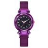 Popular en Douyin Correa de Milán Moda Imán Digital Cielo Estrellado Reloj para Dama Celebridad de Internet Reloj Perezoso Venta al por Mayor