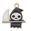 Transfronterizo 125 Goteo de aceite Fantasma de Halloween Calavera Murciélago Muerte Colgante DIY Pulsera Llavero Colgante de Joyería
