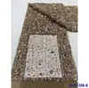 Vestido Europeo y Americano Tela de Malla Bordada Fina Pesada Lentejuelas Encaje Nupcial