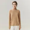 Zhenrong~Suéter de Punto 100% Cachemira de Cuello Alto para Mujer, para Usar Solo o en Capas, para Viajar al Trabajo, Capa Base Minimalista