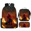 Liberación Rápida Transfronteriza Spider-Man Spider-Man Mochila Escolar Estudiante Niños Bolsa Escolar Periférica Bolso Escolar de Hombro Juego de Tres Piezas