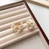 Pendientes de flor de color dopamina para primavera y verano, aguja de plata s925 para mujer, diseño de nicho, pendientes dulces de alta gama, joyería para orejas