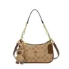 2025 Nova Tendência Popular Feminina Bolsa de Ombro Monogramada Versátil Moda Nicho Bolsa de Ombro Transversal