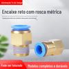 EASUN Yiri Traqueia Inserção Rápida Junta Roscada EPC Fio Externo Passagem Direta 468101216 Junta de Cobre Rápida Polegada