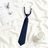 Uniforme Estudantil Insígnia HJ Fita de Laço Gravata Borboleta Fofa Listrada de Branco Insígnia I Padrão Vermelho Flor na Gola Roupas de Aula