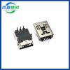 Conector mini USB de carga de 5 pines en línea, conector mini USB de 90 grados y 2 pines, fabricante de interfaz