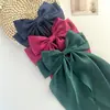 Pinza para el pelo grande de clip de resorte con lazo de satén popular transfronterizo, pasador de color sólido para mujeres, accesorios para el cabello