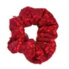 Ambiente Navideño y de Año Nuevo Scrunchie de Hilo Rojo Trenzado Estilo Coreano para Mujer