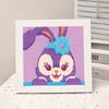 Animación de Dibujos Animados Nueva Pintura de Diamantes Kuromi DIY Juguetes de Pintura de Diamantes Hechos a Mano para Niños con Marco de Fotos Mesa Regalo