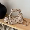 Bolso de Mano Pequeño Transfronterizo para Mujer, Nuevo Estilo Otoño 2026, Bolso de Hombro de Lunares de Nicho, Bolso Cruzado para el Trabajo