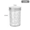 Botella de vidrio con tapa, frasco sellado, frasco de almacenamiento doméstico de grado alimenticio, botella transparente vacía con pajilla, frasco para miel y mermelada