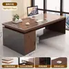 Escritorio de oficina, escritorio de jefe, juego de escritorio y silla de oficina, estación de trabajo simple y moderna para personal, escritorio de computadora de una persona, escritorio de escritura