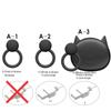 Control Remoto Inalámbrico Anillo Vibrador Retardante para Hombre 10 Conversión de Frecuencia Carga USB Diversión Bloqueo Semen Masculino Entrenamiento Meridiano Yin Ejercitador