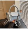 Bolso de Mano Estilo Coreano Transfronterizo para Mujer 2025 Nueva Moda Bolso Dumpling de Mezclilla Mini Bolso de Hombro Cruzado para Mujer