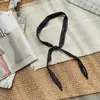 Bufanda de Seda con Lunares y Perlas Coreana, Bufanda Larga Decorativa de Moda de Alta Gama, Cinta Larga para Atar Bolsos