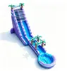 Resbaladilla de Agua Inflable Grande para Exteriores Castillo Inflable Nuevo para Niños Puesto Nuevo de Parque Cuadrado Equipo de Castillo Travieso