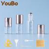 Em estoque transfronteiriço 1ml2ml3ml frasco de vidro transparente com escala e roll-on frasco de óleo essencial frasco de perfume frasco de amostra teste