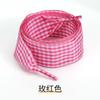 Nuevos Cordones de Estilo Coreano Ins Frescos y Dulces de Cuadros de Colores Adecuados para Zapatos de Entrenamiento Alemanes, Zapatos de Carrera y Zapatos de Lona
