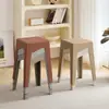Taburete Cuadrado Escandinavo Taburete Plegable para el Hogar Taburete de Baño Taburete Cuadrado Alto para Adultos Taburete de Plástico Moderno Taburete para Sala de Estar Mesa de Comedor