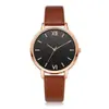 Nuevo reloj de cuarzo para mujer estilo ins simple, reloj para dama con correa de PU a la moda, adecuado para exámenes, venta al por mayor desde el fabricante