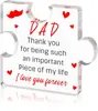 Nuevos Adornos Acrílicos Transparentes de Amazon para Papá, Regalo de Cumpleaños del Día del Padre, Bendiciones, Decoraciones de Escritorio
