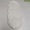 Alfombra Larga de Felpa Color Caqui Sólido de Alto Peso, Moda Simple de Lana Sintética, Suave, Cómoda, Amigable con la Piel, Protección contra el Frío, Hogar