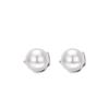 Pendientes de plata de ley S999 con forma de perla y tachuelas, de alta gama, modernos y elegantes, para mujer.