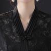 Vestido fino de primavera para madres, nuevo modelo de moda para mujeres de mediana edad y mayores, primavera y otoño 2025, vestido de estilo occidental de manga larga.