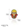 Mercancía de Anime Broches de One Piece: Luffy Sombrero de Paja, Zoro, Ace, Insignias de Barco Pirata
