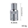 Manga Hexagonal Pequeña de Vuelo de Manga Corta de 1/4" Acero Cromo Vanadio Cabezal de Manga 4-14mm Herramientas de Reparación de Automóviles Venta al por Mayor