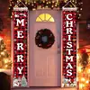 Amazon Transfronterizo Nuevo Couplet Navideño Decoración para Fiesta Navideña Bandera Colgante de Atmósfera Decoración de Porche Cascanueces