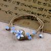 Pulseira Feita à Mão Jingdezhen Flor de Cerâmica Barraca de Joias Suprimento Popular Pulseira da Moda Joias Femininas