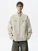 Chaqueta Lavada Retro Americana para Hombre 2026 Nueva Marca de Moda Ins Holgada Cuello Alto Ropa de Trabajo Informal Abrigo Moda Masculina