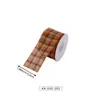 Cinta de lino sintético en stock para decoraciones navideñas, cinta navideña impresa a medida con purpurina, transfronterizo a medida