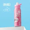 Novo Copo de Palha Cartoon Copo Térmico de Aço Inoxidável 304 Alto Valor Labubu Copo de Água para Meninas e Crianças Copo de Beber Direto
