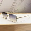 Gafas de Sol sin Montura con Borde de Cabeza de Leopardo Transfronterizas Europeas y Americanas para Mujer Estilo Lujo Ligero Metal Cuadrado Lente Floral Gafas de Sol de Moda