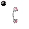 Nuevo Anillo para Ceja Banana de Titanio G23 de Amazon, Stud para Ceja, Bolas de Garra de Dragón, Joyería para Piercing de Aleación de Titanio F136 Anillo para Ceja
