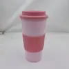 Copo de Bebida Quente Dupla Camada Translúcido Fosco 12oz PP Fosco Ecológico Copo de Água Grau Alimentício Copo de Café Copo de Água Verão