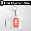 Pingentes para Bolsa 2026 Lembranças Mascote da Copa do Mundo Mercadoria Chaveiros de Acrílico Transfronteiriços para Fãs EUA Canadá México