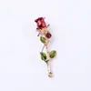 Novos acessórios de flor rosa tridimensional em liga dy feitos à mão para noivas, acessórios para leques de grupo, acessórios de cabelo, atacado no local