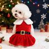 Roupas para Animais de Estimação Natal Inverno Estilo Clássico Vestido de Natal para Cachorro Roupa de Ano Novo de Inverno Feriado Fábrica Veludo Princesa
