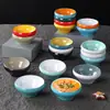 Melamina Duas Cores Imitação Porcelana Plástico Tigela Pequena Tigela de Arroz Tigela de Sopa Especial Restaurante Hotel Tigela para Molho de Hot Pot Louça