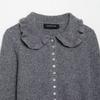 2025 Otoño Nuevo Moda Callejera Europea y Americana para Mujer Chaqueta de Punto con Capas Decorativas W085 348057