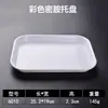 Bandeja de melamina rectangular comercial pan de hamburguesa plato para pastel servir verduras jardín de infantes plato para taza de té plato de plástico