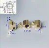 Postes de Cobre para Cableado, Postes de Cableado para Interruptores, Cuadrados de Cobre, Postes de Cableado para Placas de Circuito Impreso, Pines en Forma de Herradura, Cuadrados de Cobre Niquelado